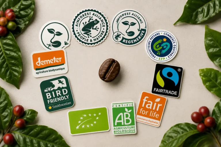 Tous les labels du café