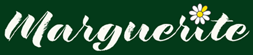 Logo marguerite sur fond vert